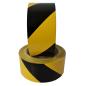 Preview: Floor marking tape black-yellow soft PVC adhesive tape warning tape marking tape trade fair industry 33m