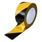 Preview: Floor marking tape black-yellow soft PVC adhesive tape warning tape marking tape trade fair industry 33m