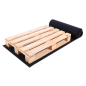 Preview: Building protection mat 125cm  rubber granulate rolls anti-slip mat decking pads 10mm thick