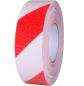 Preview: Antirutsch Klebeband rot-weiß 50mm breit selbstklebend grobkörnig Antislip Tape