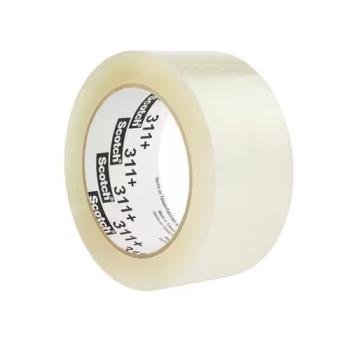 3M™ 311+ Packband transparent - leistungsstarkes Klebeband für Industrie 6 Rollen in 48mm x 990m