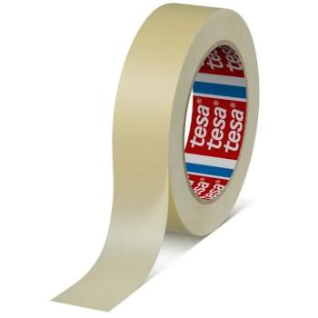 Tesa® 4329 Krepp Klebeband 50mm x 50m pastellgelb Hochgekrepptes Papierklebeband