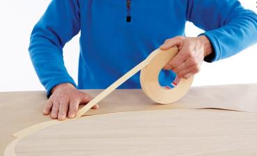 Tesa® 4319 Krepp Klebeband 50mm x 50m beige Hochgekrepptes Papierklebeband