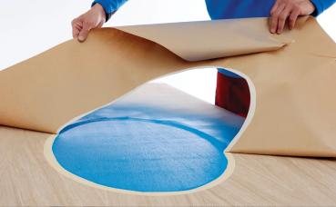Tesa® 4319 Krepp Klebeband 50mm x 50m beige Hochgekrepptes Papierklebeband