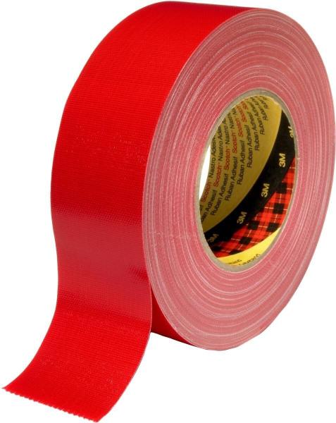 3M 389 fabric tape - red 50mm x 50m - 24 Rollen