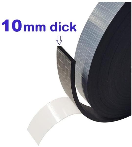 EPDM sealing tape 10mm thick foam adhesive tape acrylate one-sided adhesive reinforced with scrim, sponge rubber 5m